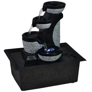 vidaXL Binnenfontein met LED-verlichting polyresin, Verzenden