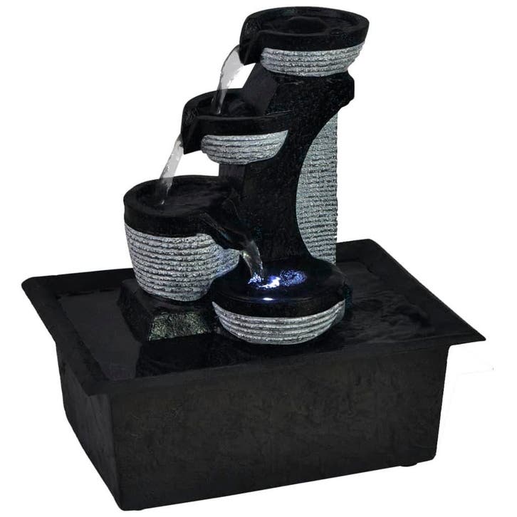 vidaXL Binnenfontein met LED-verlichting polyresin, Jardin & Terrasse, Pièces d'eau & Fontaines, Envoi