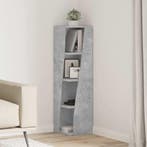 vidaXL Hoekkast Beton Grijs 27,5x27x102cm Bewerkt hout, Verzenden, Nieuw