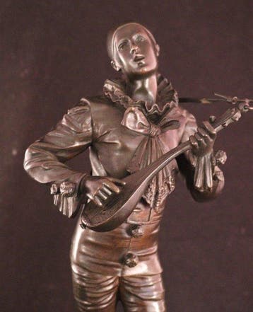 Antiek bronzen beeld - Adolphe Jean Lavergne (1863–1928). -