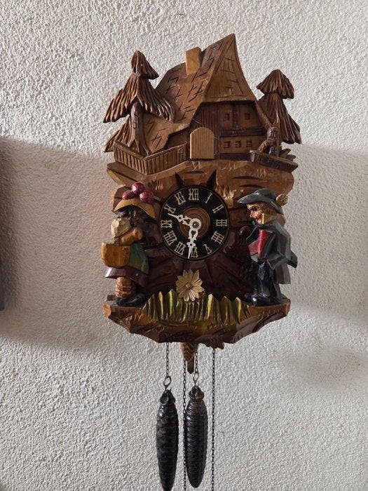 Zwarte Woud pendule, Koekoeksklok - Schwarzwald - Vintage -, Antiek en Kunst, Antiek | Klokken