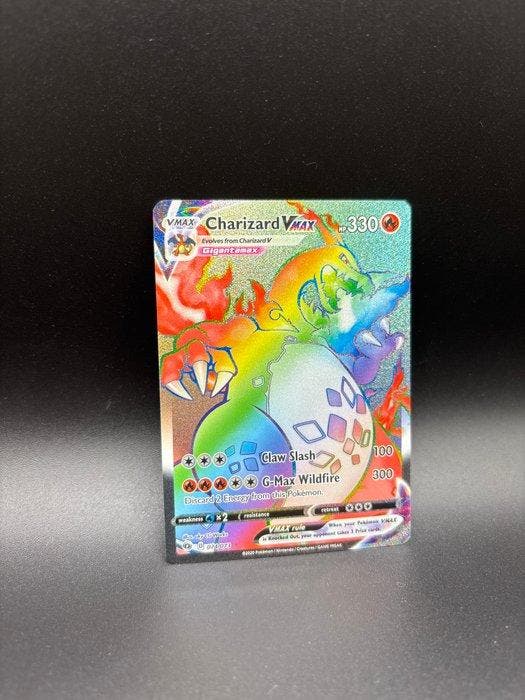 Pokémon - 1 Card Charizard Vmax Champions Path #074 Rainbow, Hobby & Loisirs créatifs, Jeux de cartes à collectionner | Pokémon