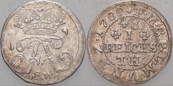1/48 taler, daalder 1709 Jw Muenster-bistum Franz Arnold..., Verzenden, België