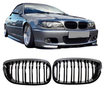Grillen set | Nieren | geschikt voor BMW 3-series | E46 coup, Verzenden, Nieuw, BMW