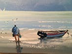 Philippe Laurent (XX-XXI) - Baie du mont Saint-Michel, Antiek en Kunst, Kunst | Schilderijen | Klassiek