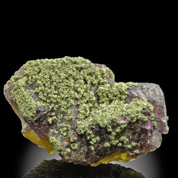 Kleurzonering Fluoriet met Chalcopyriet (Backlit Beauty)