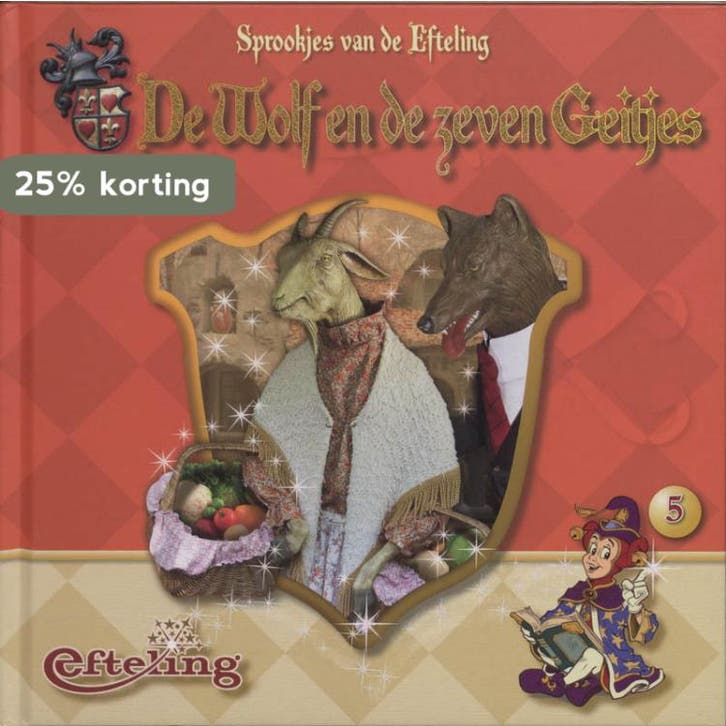 De wolf en de zeven geitjes / Sprookjes van de Efteling / 5, Boeken, Kinderboeken | Kleuters, Gelezen, Verzenden