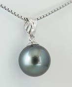 Sans prix de réserve - Pendentif - 18 carats Or blanc Perle, Bijoux, Sacs & Beauté, Bijoux anciens