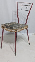salvarani - Chaise (2) - Fer, feuille dor, Velours -