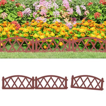 vidaXL Gazonranden 17 st 10 m polypropeen rood, Verzenden, Nieuw