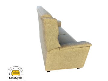 Zetel grijs in stof met hoge rugleuning – tweedehands, Verzenden, Nieuw