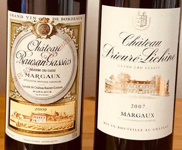 2009 Chateau Rauzan Gassies & 2007 Chateau Prieuré Lichine -, Nieuw