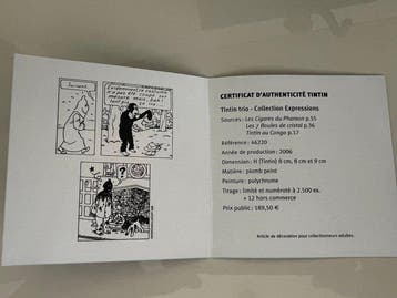 Figurine Moulinsart 46220 - Collection expressions Tintin -