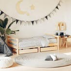 vidaXL Kinderbedframe met lades 80x160 cm massief grenenhout, Kinderen en Baby's, Verzenden, Nieuw