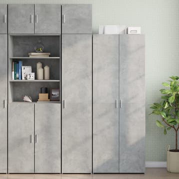 vidaXL Opbergkast smal 40x42,5x225 cm bewerkt hout, Huis en Inrichting, Verzenden, Nieuw