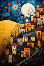 Felix van Horst - Whimsical Heights (XXL), Antiquités & Art