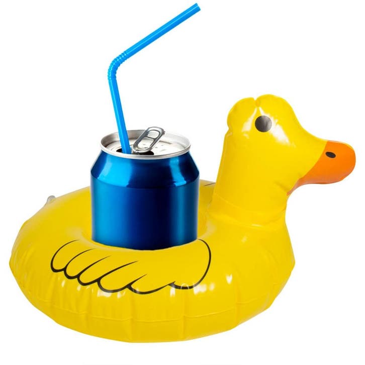 Opblaas Badeend Bekerhouder 20cm, Hobby & Loisirs créatifs, Articles de fête, Envoi