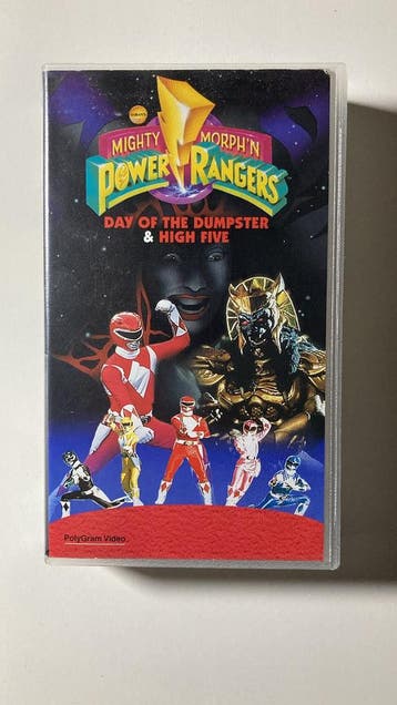 POWER RANGERS: DAY OF THE DUMPSTER & HIGH FIVE (VHS), Gebruikt
