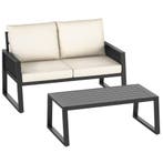 tectake Aluminium tuinloungeset Captive in rope-design - Set, Tuin en Terras, Verzenden, Nieuw