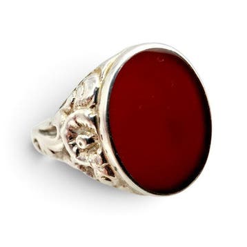 Argent - Bague - Art déco des années 1940, Nieuw
