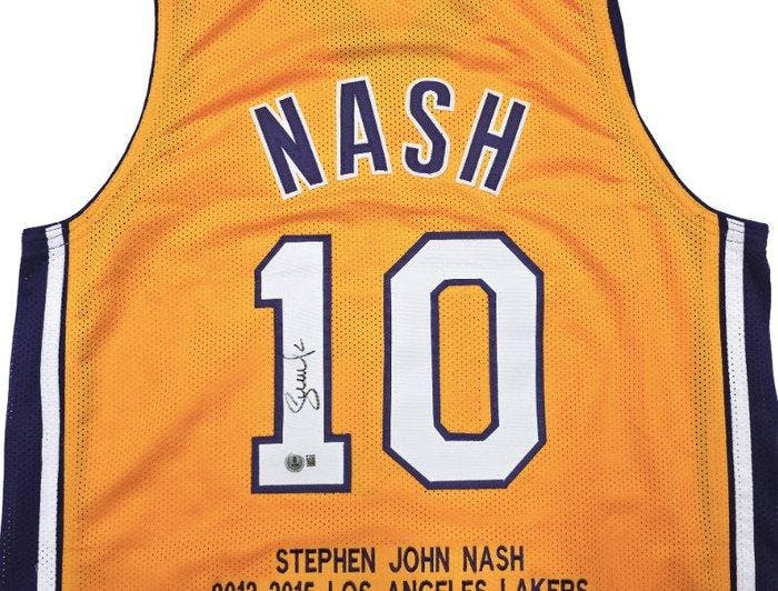 NBA - Steve Nash - Geel gepersonaliseerd basketbalshirt -, Verzamelen, Overige Verzamelen