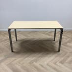 slingerbureau, 160x80 cm, ahorn - grijs, Gebruikt