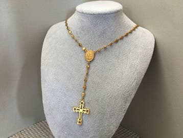 AJS Heilig Hart van Maria Medaillon Jezus Kruis