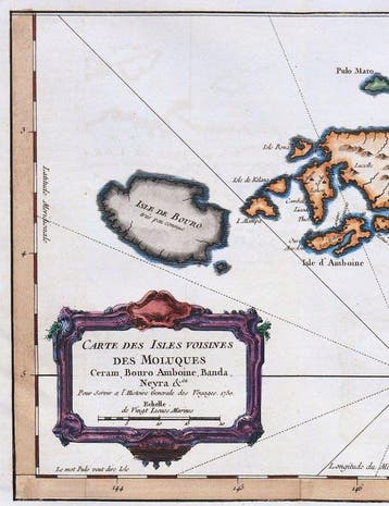 Azië - Maluku Island; N. Bellin - Carte des voisines des