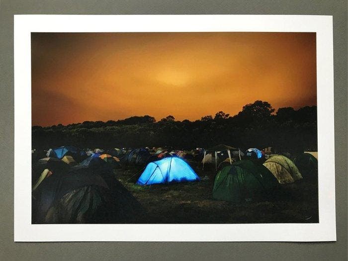 Andre Lichtenberg - Blue Tent, Antiek en Kunst, Kunst | Designobjecten