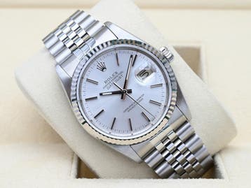 Rolex Datejust Ref. 16234 Year 1988 (Box & Papers), Staal, Rolex, Polshorloge, Ophalen of Verzenden