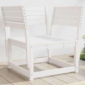 vidaXL Tuinstoel massief grenenhout wit, Verzenden