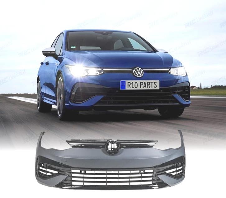 PARE-CHOCS AVANT VOLKSWAGEN VW GOLF 8 LOOK R PDC, Auto-onderdelen, Carrosserie, Verzenden