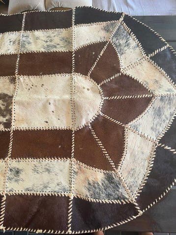 Tapis - 140 cm - 80 cm - Tapis en cuir patchwork, Nieuw