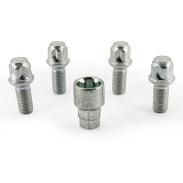 H&R Wielslotenset R13 M14x1.50x27mm bolkonisch - 4 slotboute, Auto-onderdelen, Verzenden, Nieuw