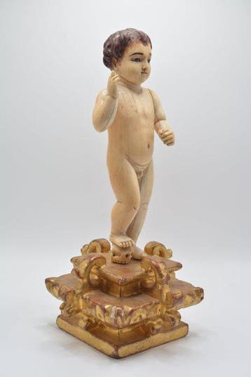 Escuela Española (Siglos XVIII - XIX) - sculptuur, Niño
