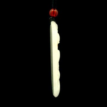 Jade - Natuurlijk jadeiet (Type A) gegraveerde hanger –