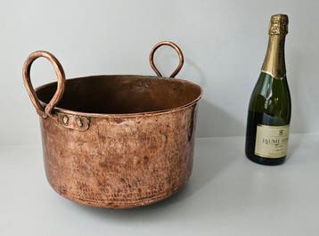 19e eeuwse pan - Champagne koeler - Koper