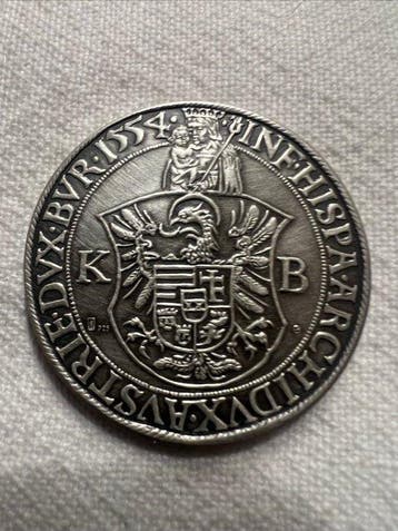 Autriche. Thaler (taler) 1554, restrike (Sans prix de