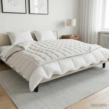 vidaXL Verzwaringsdeken Wit 140 x 200 cm 6 kg 100% Katoen, Verzenden, Nieuw