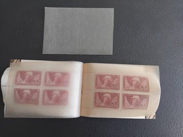 France 1930 - Très Rare carnet entier de 8 timbres , émis