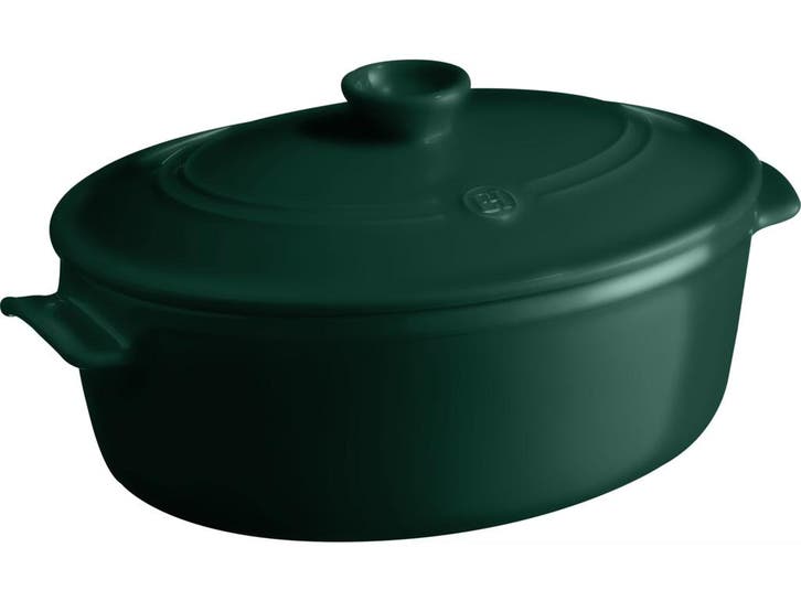 2dekans | Emile Henry Ronde Kookpot - Donkergroen - 28 cm -, Electroménager, Lave-vaisselle, Enlèvement ou Envoi