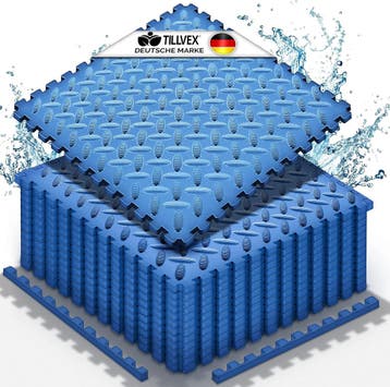 Zwembadtegels - Fitnesstegels - Foam tegels - 12 stuks - Bla, Verzenden, Nieuw