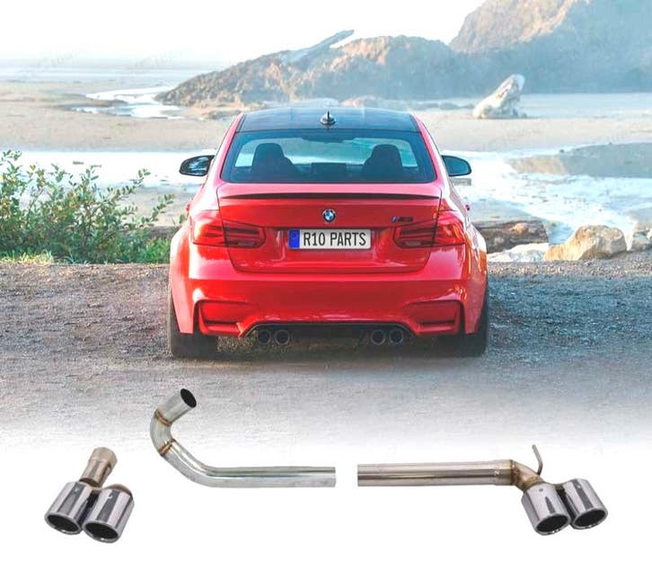 KIT EMBOUTS DÉCHAPPEMENT BMW F30 F31 LOOK M3 DOUBLE SORTIES, Autos : Pièces & Accessoires, Systèmes d'échappement, Envoi