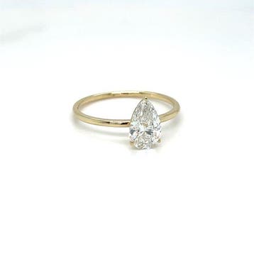 Zonder minimumprijs - Ring - 14 karaat Geel goud - 1.03ct., Nieuw