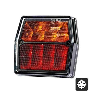 Fristom FT-222 LED Achterlicht 3-Functies 12V Bajonet, Verzenden