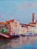 Paul Simons (1865-1932) - Le canal Saint-Sébastien aux