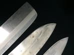Set of 3 / Japanese Vintage Kitchen Knife (29-30cm) Japanese