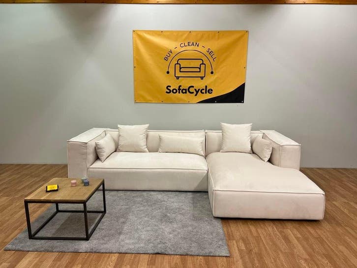 Overstock Deal SofaCycle - Velouren Hoekzetel, Huis en Inrichting, Zetels | Zetels en Chaises Longues, Nieuw, Ophalen of Verzenden