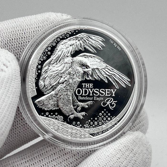 Zuid-Afrika. 5 Rand 2025 – Bateleur Eagle – 1 oz Silver .999, Timbres & Monnaies, Monnaies | Europe | Monnaies non-euro