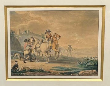 Joseph Pierre LATOUR (1807-1865) - Le retour de la chasse -, Antiquités & Art